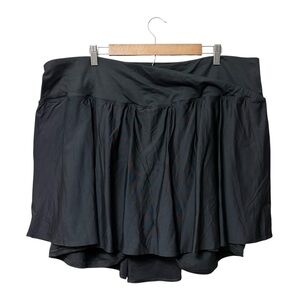 NWT Torrid Black Skort Crossover Waistband Skirted Bike Shorts, Size 4X (26)